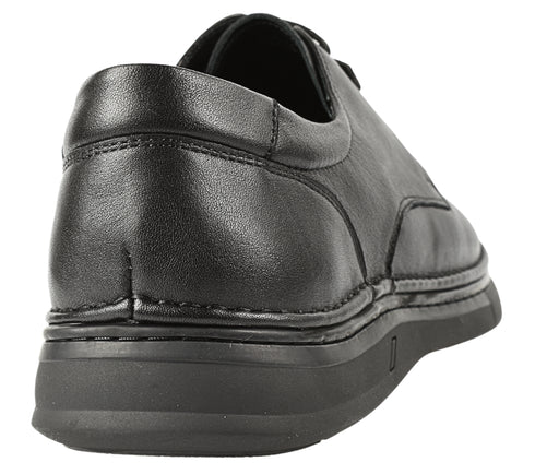 Pantofi casual, barbati, MELS, B23119 negru, piele naturala